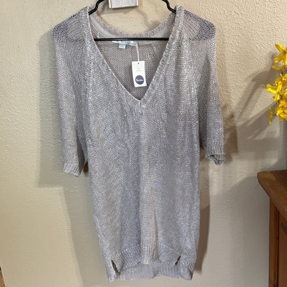 Boden NWT Light Gray Knit Sweater